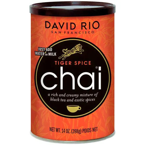 Пряный чай латте David Rio Chai Tiger Spice (с имбирем, медом, кардамоном, корицей), 398 г