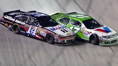 Stewart throws his helmet at Kenseth