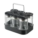 Набор из 6 банок для специй с подставкой Smart Solutions Spice Box, 100 мл