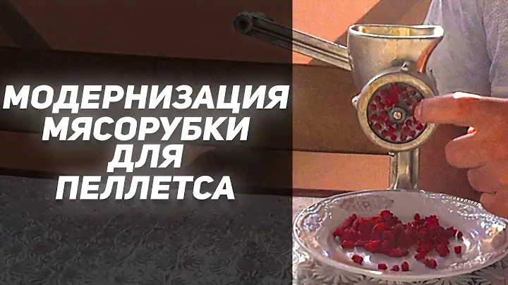 МОДЕРНИЗАЦИЯ МЯСОРУБКИ ДЛЯ ИЗГОТОВЛЕНИЯ ПЕЛЛЕТСА!