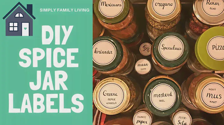 DIY spice jar labels: custom, easy to clean and handwritten!