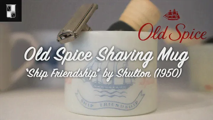 Old Spice Shaving Mug Ship Friendship by Shulton 1950