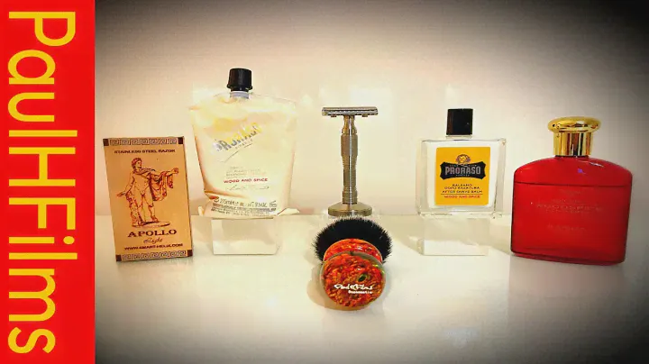 Smart Helix Apollo Light Stainless Steel Razor | Proraso Wood & Spice Shaving Cream