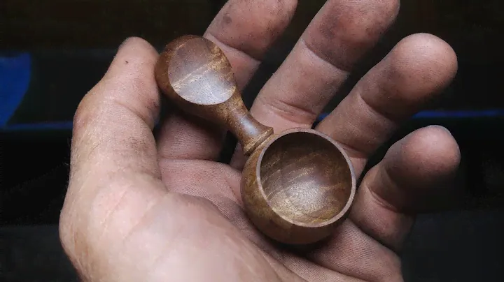 Woodturning / Let's make a simple spice spoon! DIY small scoop