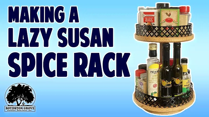 Making A Lazy Susan Spice Rack / Woodworking Project