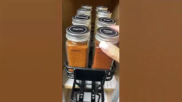 Vertical Spice Rack Alternative - SpaceAid Pull Out Spice Rack Organizer #spaceaid #spicerack