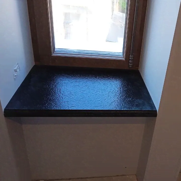 Черные подоконники Spice Black Leather