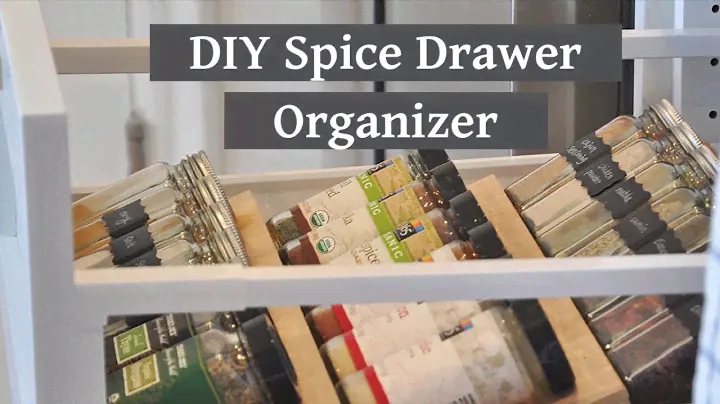 DIY Spice Drawer Organizer / Spice Rack Drawer Insert | Kitchen Organization