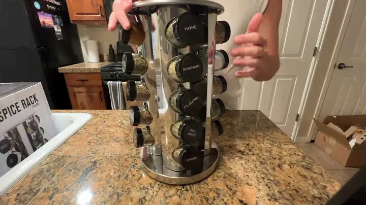 kamenstein 20 jar Revolving countertop spice Rack #subscribe