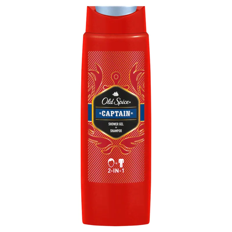 Набор Old Spice гель для душа + шампунь 2в1 Captain, 250мл