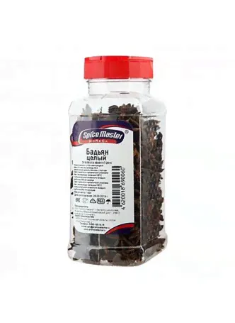 Бадьян (анис звездчатый) целый, 190гр, пл/банка (Spice master) (КОД 98446) (+18°С) оптом