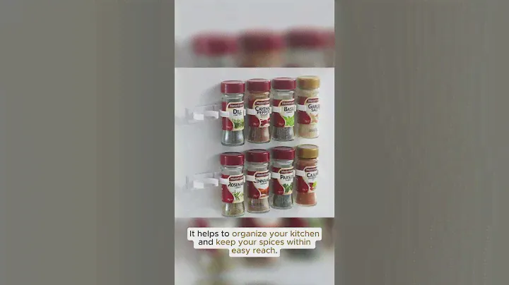 New 2/4PC Spice Bottle Rack Kitchen Storage Wall Mount Ingredient Plastic Adhesi