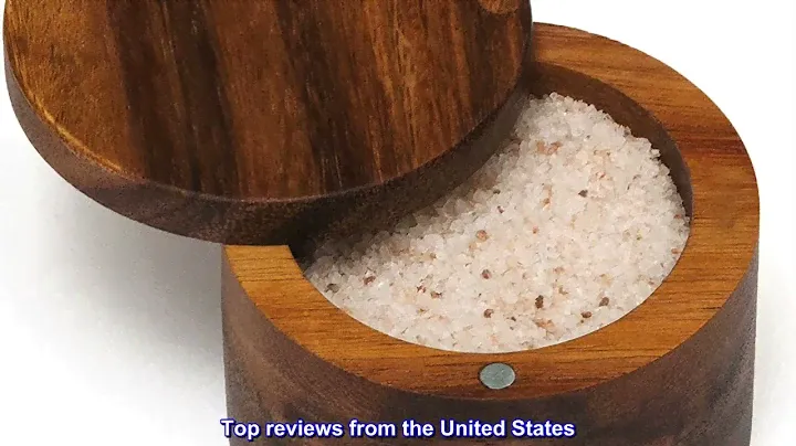 Great product -  Lipper International Acacia Wood Salt or Spice Box with Swivel Cover, 3-1/2" x 2-1/