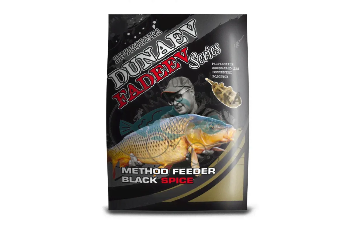 Прикормка ʺDUNAEV-FADEEVʺ 1кг Method Feeder Black Spice FNL022-0