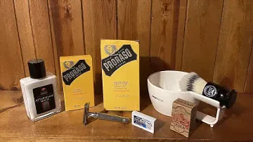 Proraso Wood And Spice, With the Edwin Jagger DE89