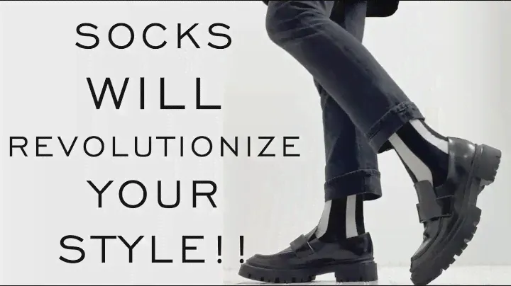How I Style Socks for BETTER EDGY CHIC STYLE - Minimalist Fashion - Emily Wheatley