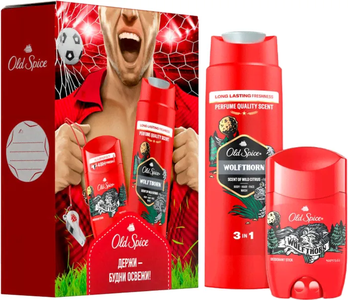 Подарочный набор Old Spice Wolfthorn Дезодорант 50мл + Гель для душа Capitan 250мл в ассортименте-4