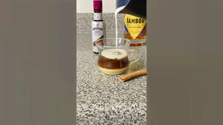 Angostura Tamboo Rum & Cocoa Bitters. It’s like a cocktail, a macchiato and a dessert all in one.