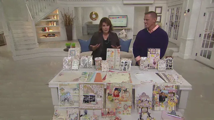Bo Bunny Paper, Embellishment, and Stamp Bundle Set on QVC