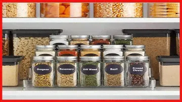 Set of 14 Empty 4 oz Glass Spice Jars with Shaker Lids, 269 Seasoning Labels in 2 Styles