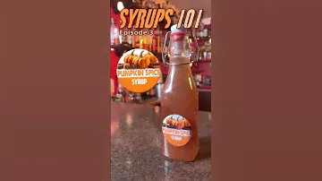 Syrups 101 - How to make Pumpkin Spice Syrup 🎃