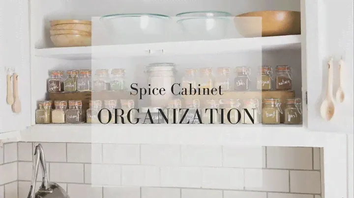 Spice Cabinet Organization Ideas | Minimalist Kitchen