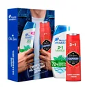 Подарочный набор H&S MEN (шампунь 200мл 2в1 Ментол + гель д/душа Old Spice 250мл 3в1 Captain) 1/3