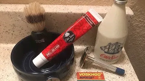 Revised Video Review of Old Spice Shave Cream & Wilkinson Sword Brush.
