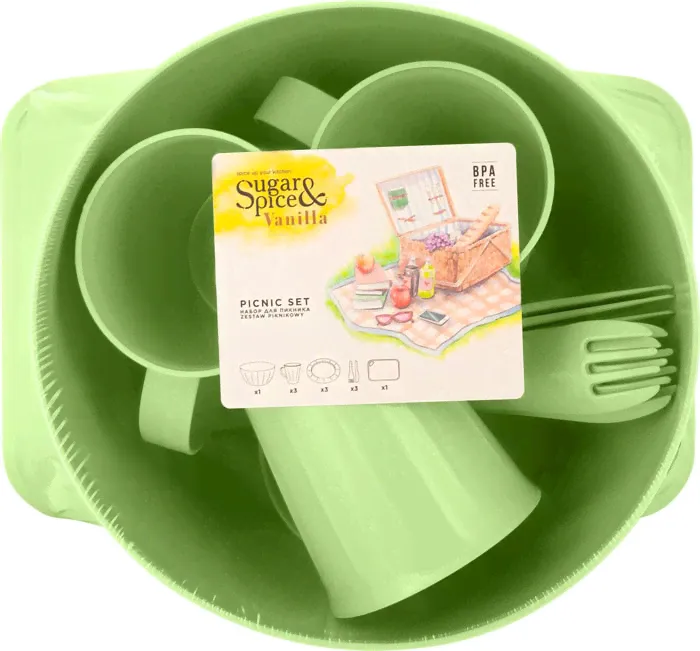 Набор для пикника Sugar&Spice Vanilla на 3 персоны 14 предметов-4