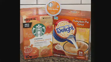 Starbucks: Pumpkin Spice Coffee & Fall Blend Coffee & International Delight Pumpkin Pie Spice