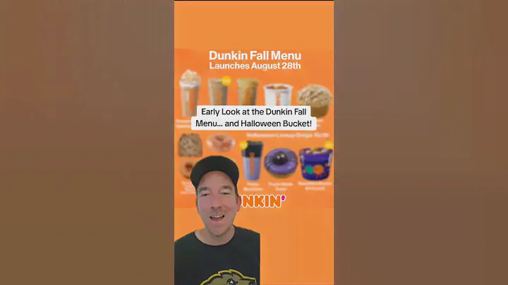 Early look at the Dunkin Donuts Fall Pumpkin Spice Menu and Halloween Munchkin Bucket! #donuts #food