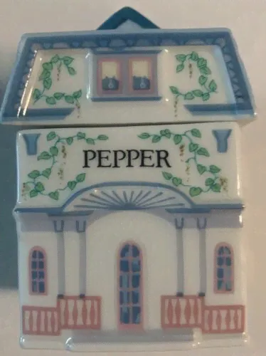Lenox Village Spice Jar PEPPER Fine Porcelain 1989