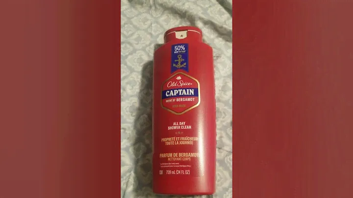 Old Spice  CAPTAIN  SCENT OF BERAMOT BODY WASH  ALL DAY SHOWER CLEAN 709mL ( 24 FL OZ)