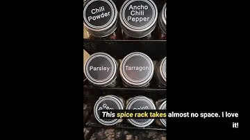 SpaceAid Spice Rack Organizer with 28 Spice Jars