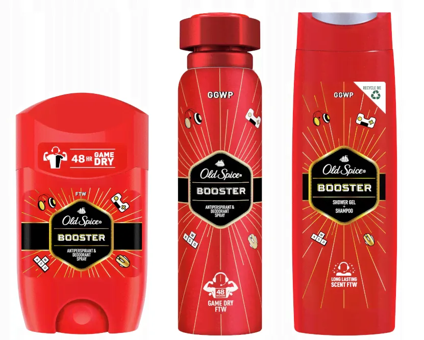 OLD SPICE BOOSTER набор DEO Stick SPRAY Gel400ml