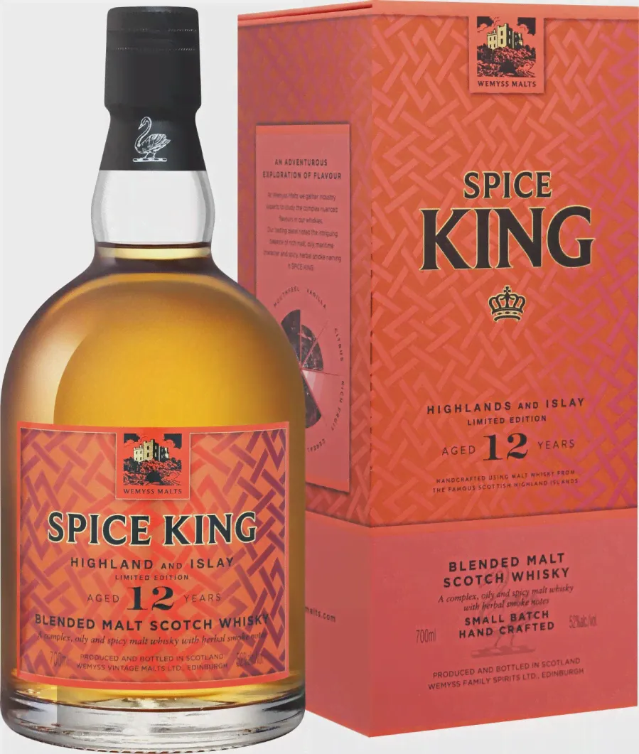 Виски Spice King Highland & Islay Limited Edition 12 Years Old, gift box, 0.7 л-0