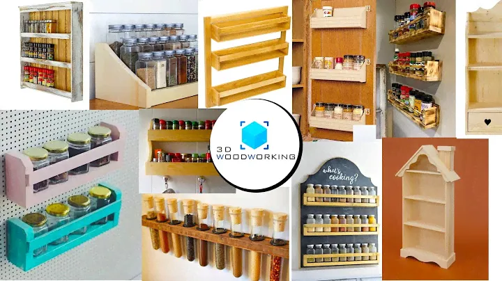 30 Woodworking Spice Racks Projects | 30 Woodworking Spice Rack DIY Ideas